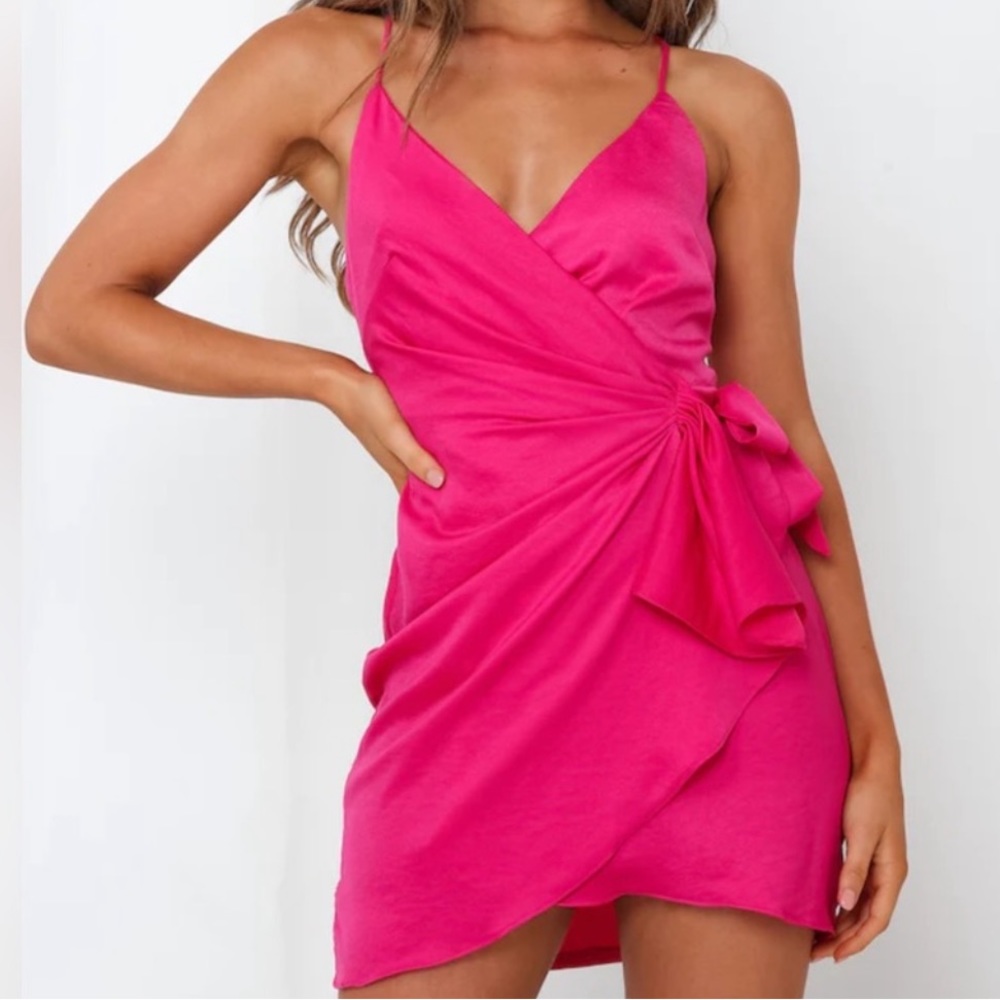 Hello Molly If The Gown Fits hot pink mini dress size US 6